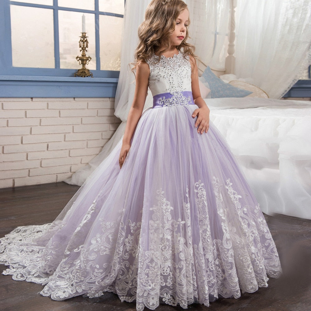 Girls Lace Gown