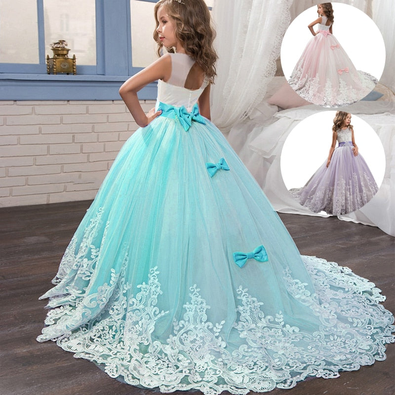 Girls Lace Gown