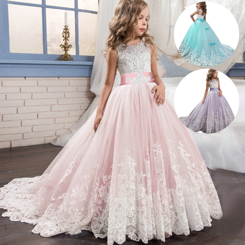 Girls Lace Gown